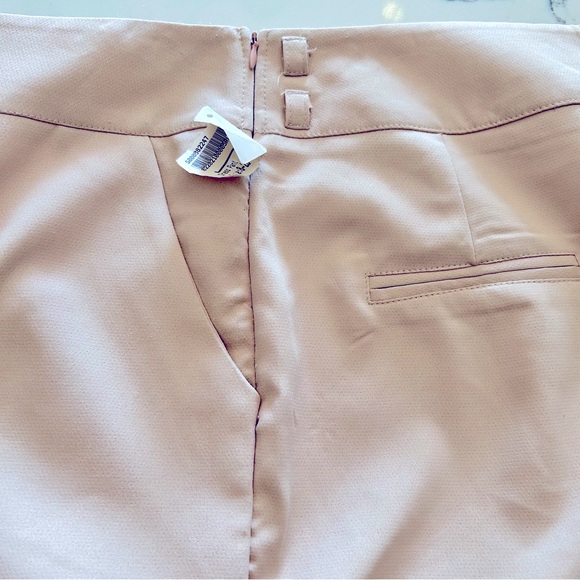 🌸2 for $40 NWT Misguided crepe High Waist Trouser Pink Blush Size M 8 Pants - Picture 13 of 17